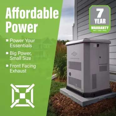 Briggs & Stratton 13kW PowerProtect Standby Generator 200A Symphony ATS | 40743