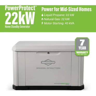 Briggs & Stratton 22kW PowerProtect Standby Generator Split 400A Dual 200A ATS | 40782