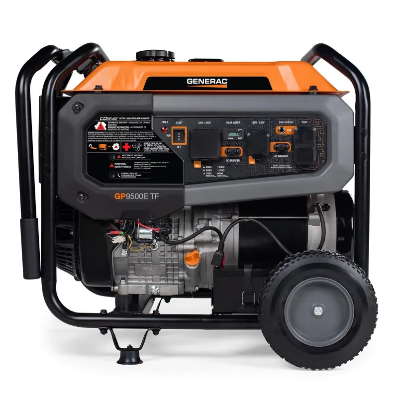 Generac GP9500TF 9500W Tri-Fuel Portable Generator with COsense | 8063