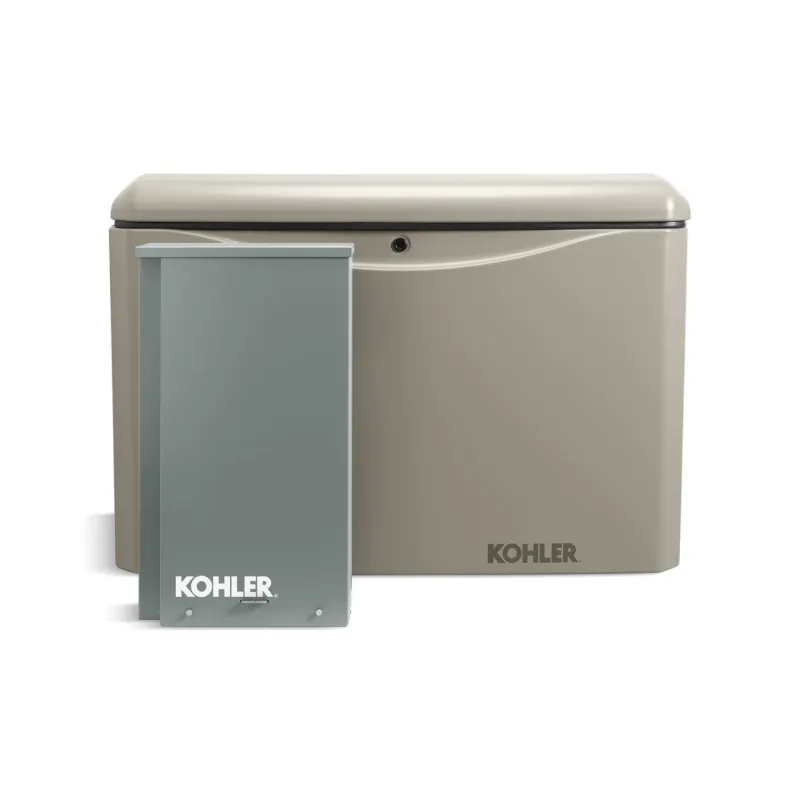 Kohler 14kW Home Standby Generator with 200-Amp Whole House Automatic Transfer Switch | 14RCAL-200SELS