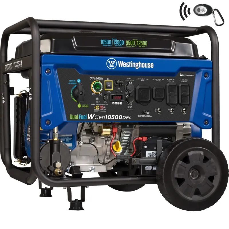 Westinghouse WGen14500DFc Dual-Fuel Portable Generator with CO Sensor