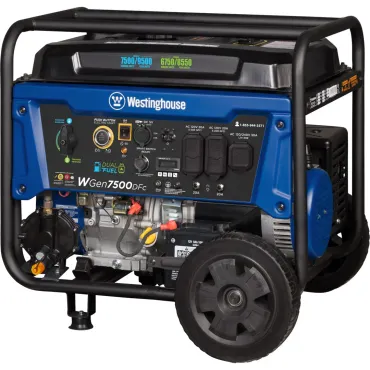 Westinghouse WGen7500DFc Dual Fuel Portable Generator with CO Sensor