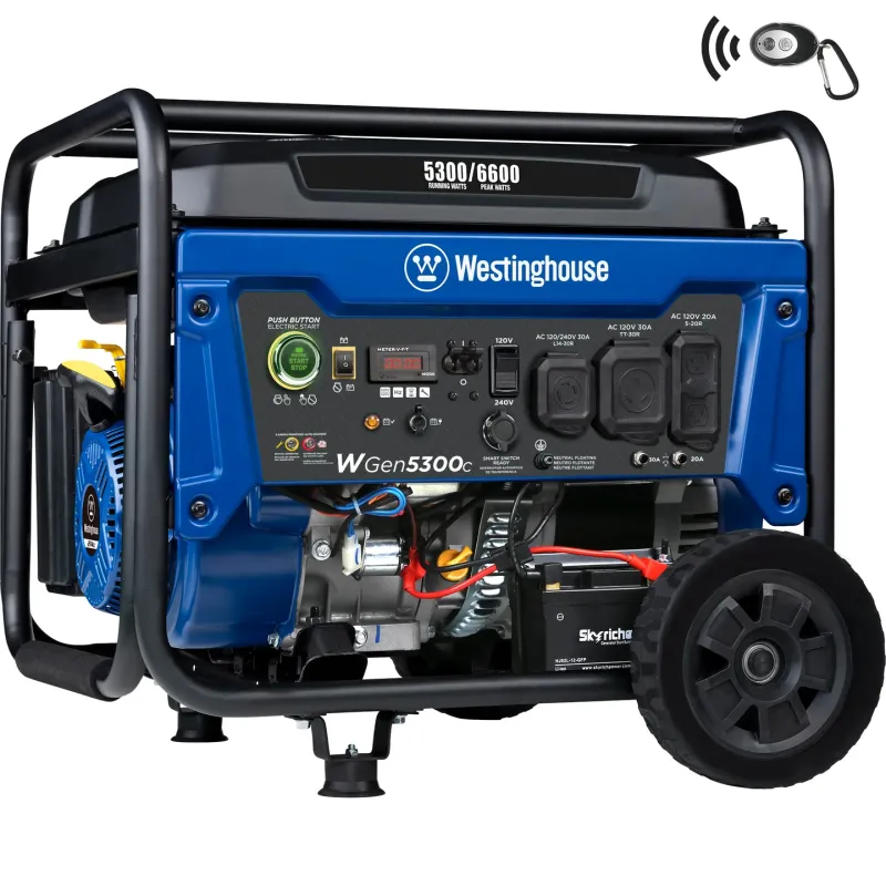 Westinghouse WGen5300c Portable Generator with CO Sensor