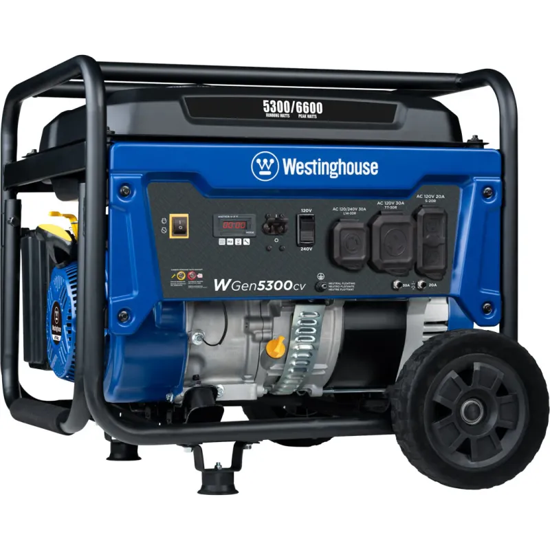 Westinghouse WGen5300cv Portable Generator with CO Sensor