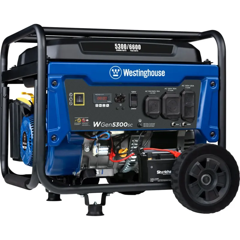 Westinghouse WGen5300sc Portable Generator with CO Sensor