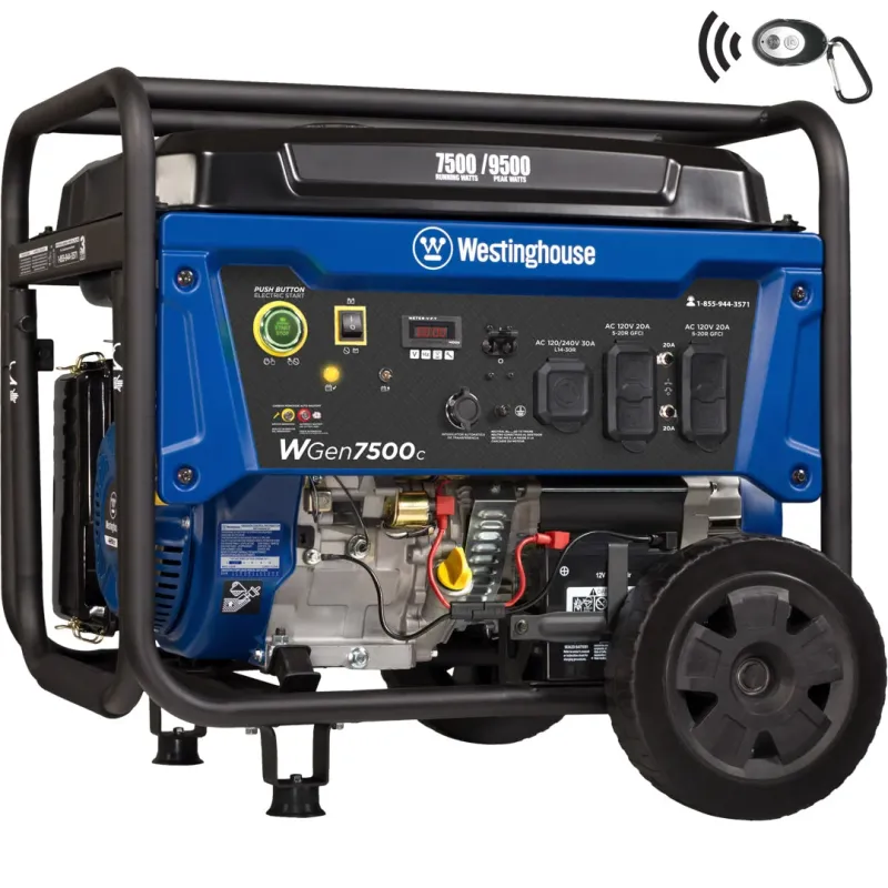 Westinghouse WGen7500c Portable Generator with CO Sensor