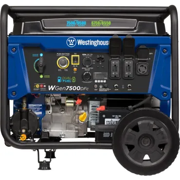 Westinghouse WGen7500DFc Dual Fuel Portable Generator with CO Sensor